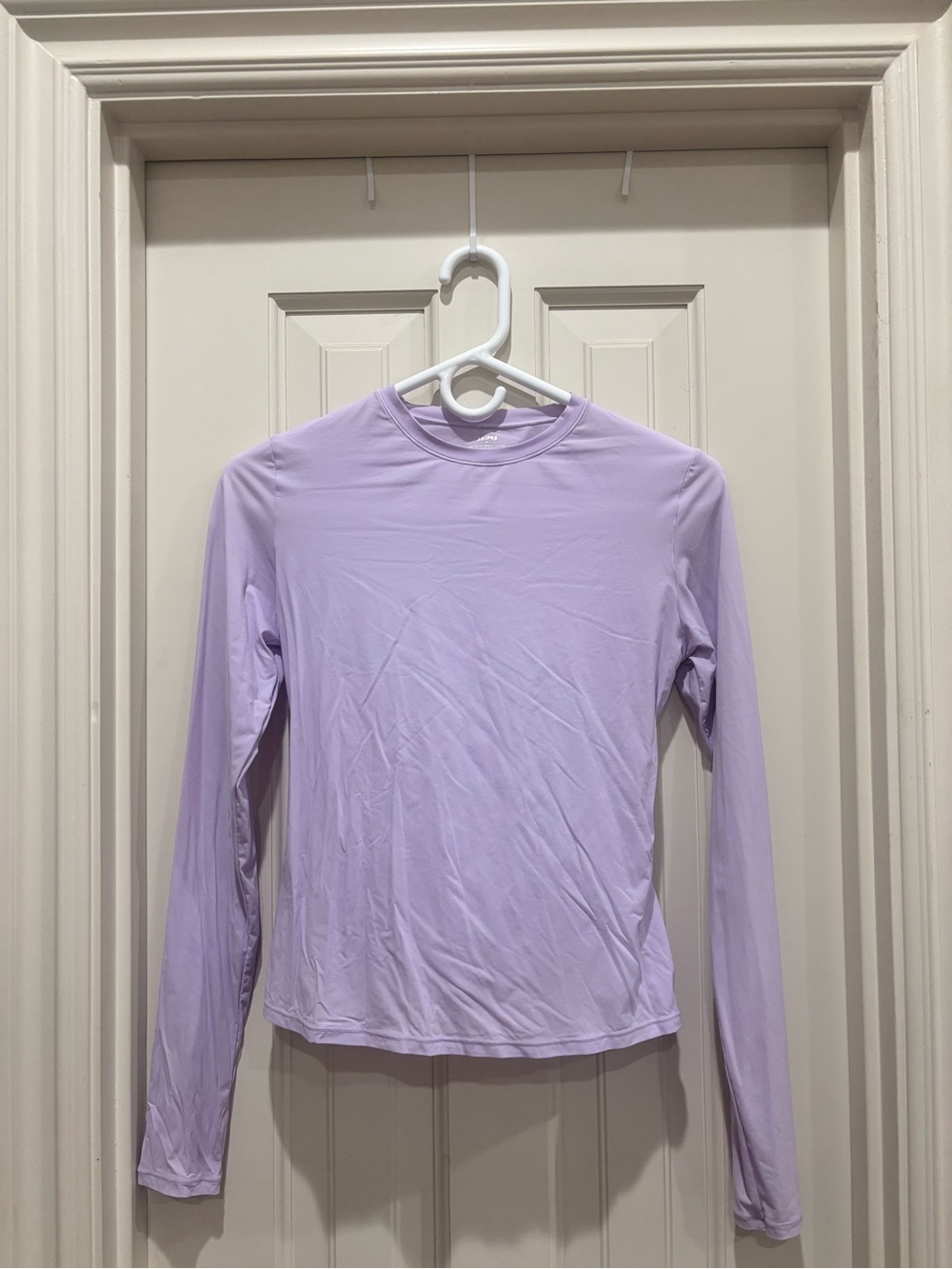 SKIMS Lavender Long-Sleeve Crop Top